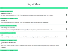 Tablet Screenshot of keyofmarie.com